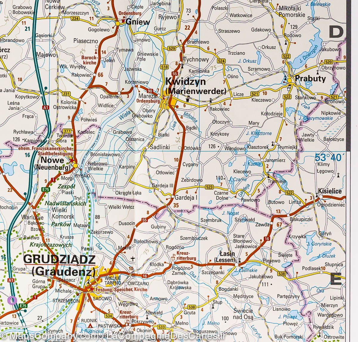 Carte routière - Pologne Nord | Reise Know How carte routière Reise Know-How