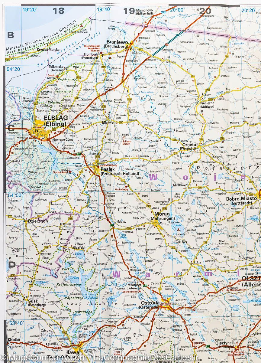 Carte routière - Pologne Nord | Reise Know How carte routière Reise Know-How