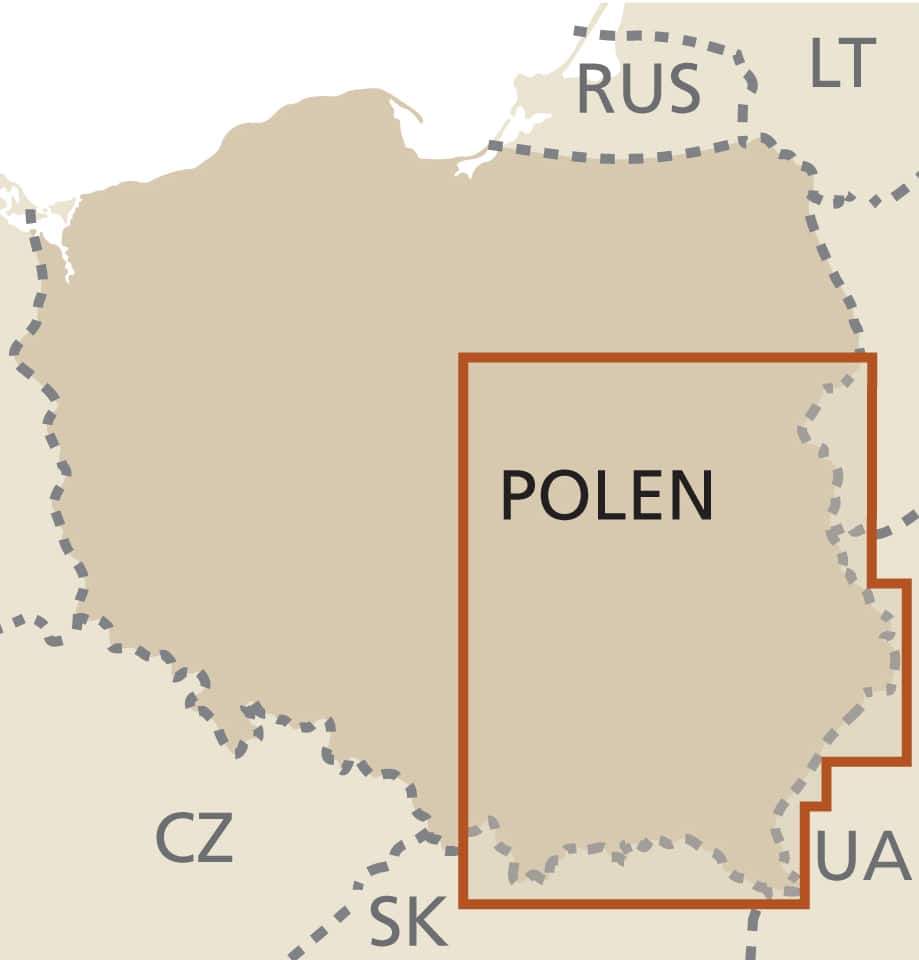 Carte routière - Pologne Sud-est | Reise Know How carte pliée Reise Know-How 
