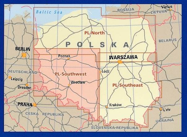Carte routière - Pologne Sud-ouest | Reise Know How carte pliée Reise Know-How 