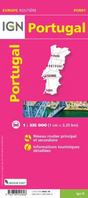 Carte routière - Portugal | IGN carte pliée IGN 