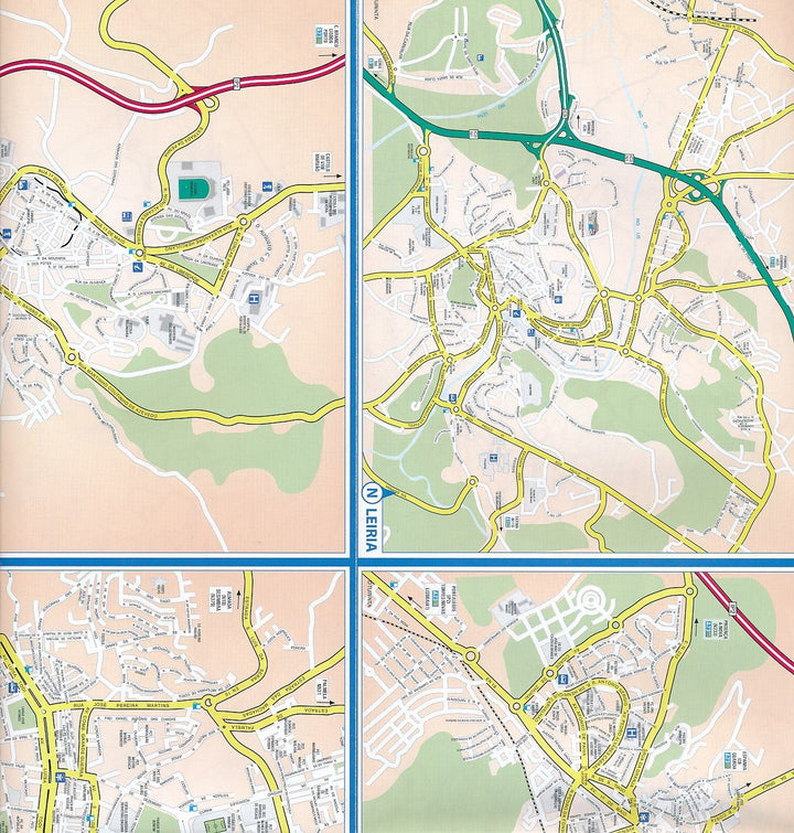 Carte routière - Portugal | Turinta carte pliée Turinta 