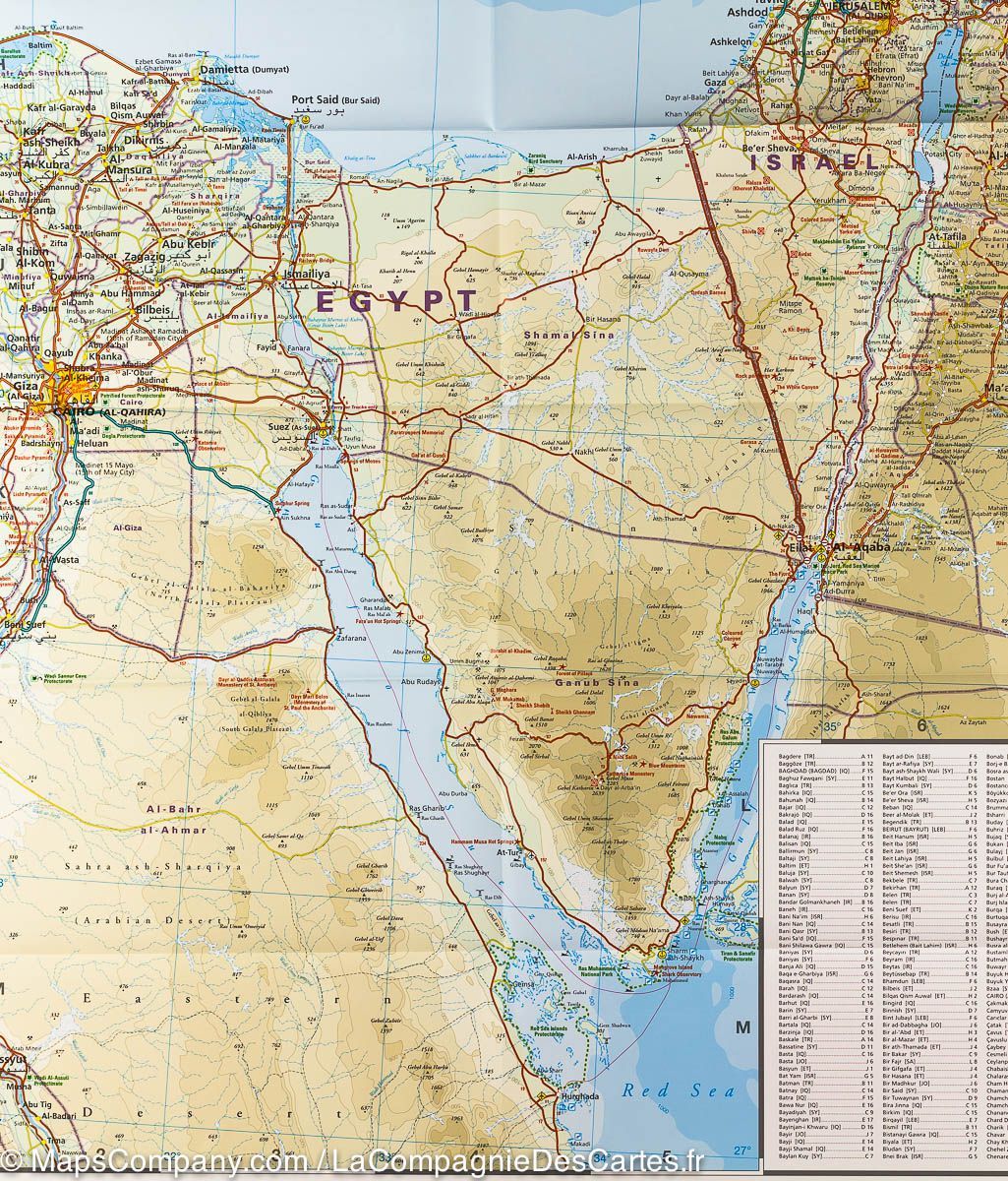 Carte routière - Proche Orient | Reise Know How carte routière Reise Know-How