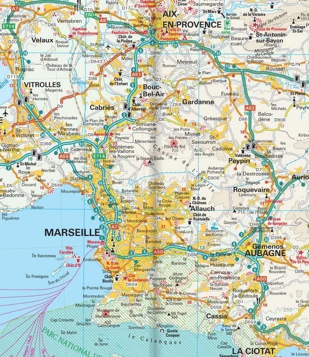 Carte routière - Provence | Reise Know How carte routière Reise Know-How