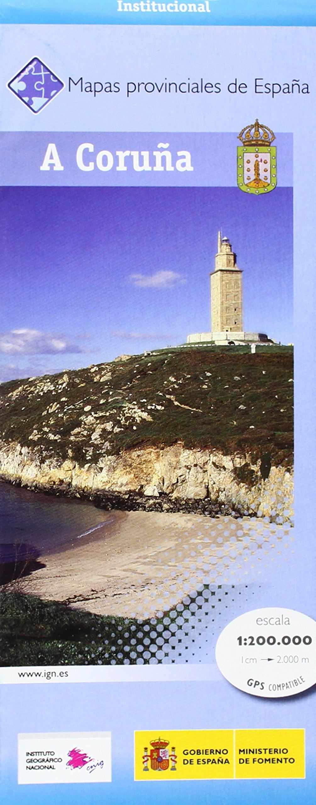 Carte routière provinciale n° 24 - A Coruna (Galice, Espagne) | CNIG carte routière CNIG