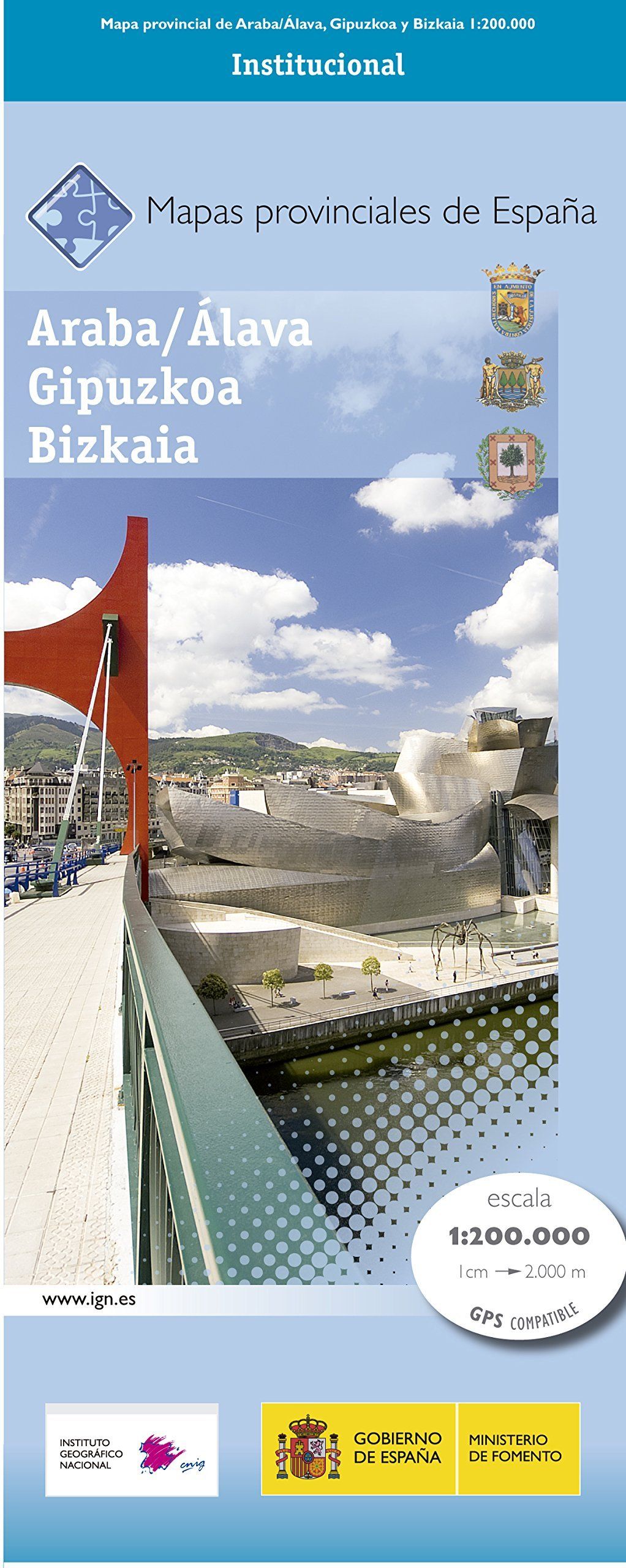 Carte routière provinciale n° 01 - Araba, Álava, Gipuzkoa, Bizkaia (Pays Basque, Espagne) | CNIG carte routière CNIG