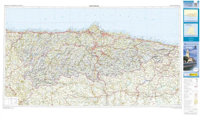 Carte routière provinciale n° 05 - Asturies (Espagne) | CNIG carte routière CNIG Default Title