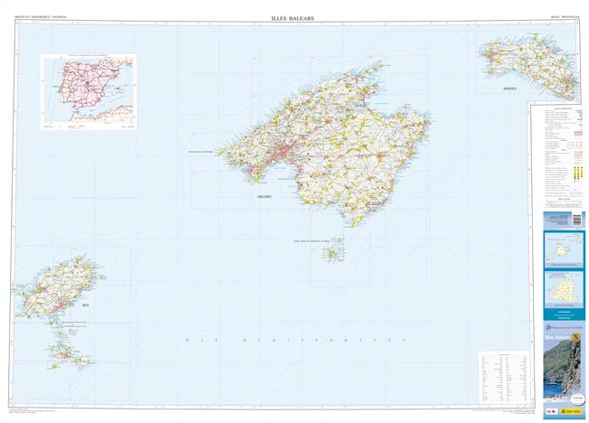 Carte routière provinciale - Baléares, n° 08 | CNIG carte pliée CNIG 