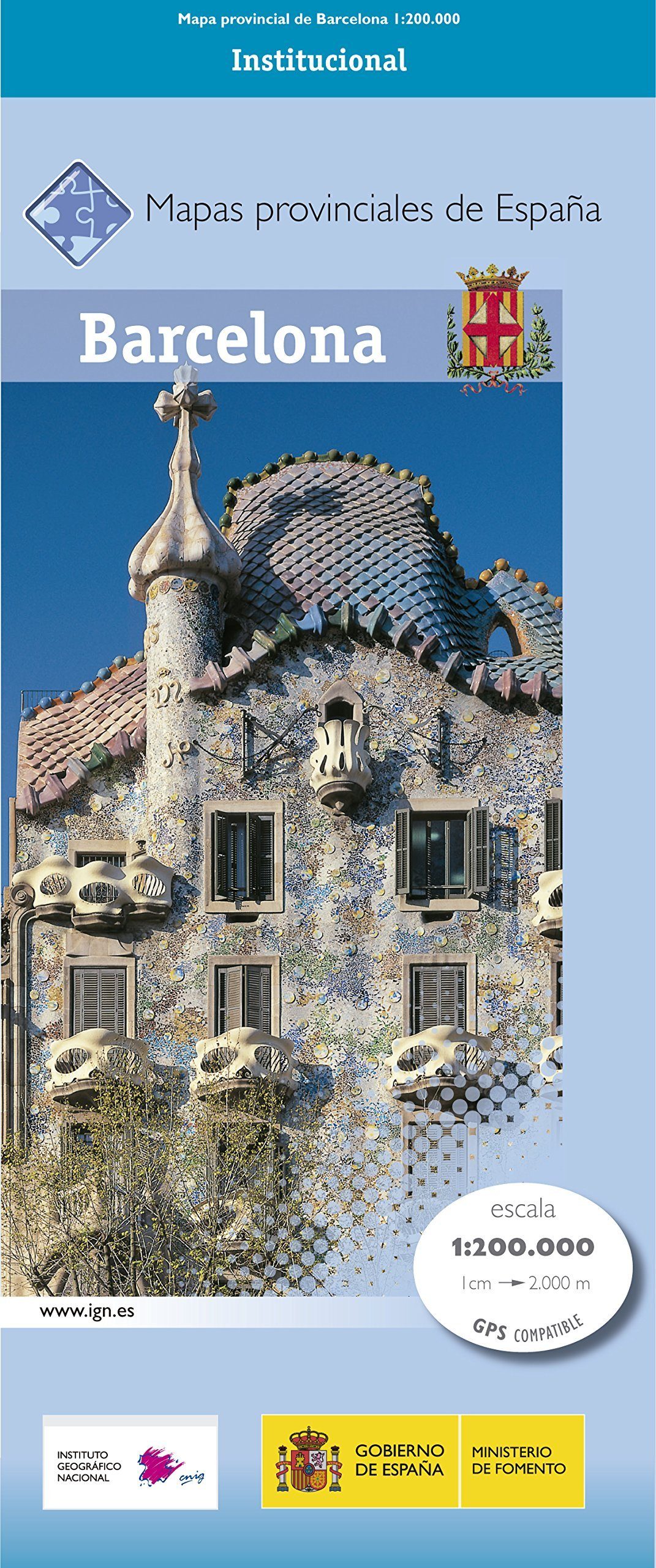 Carte routière provinciale n° 09 - Barcelone (Catalogne) | CNIG carte routière CNIG