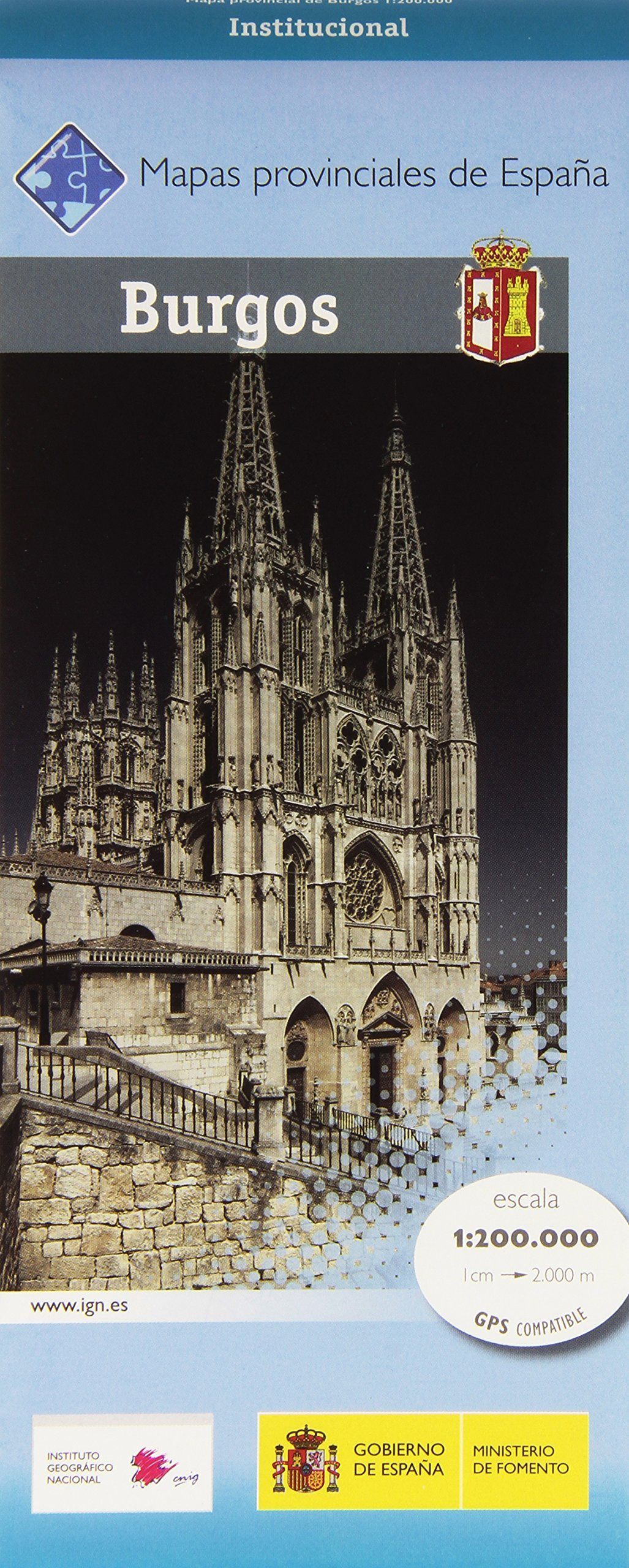 Carte routière provinciale n° 10 - Burgos (Castille-et-Leon, Espagne) | CNIG carte routière CNIG