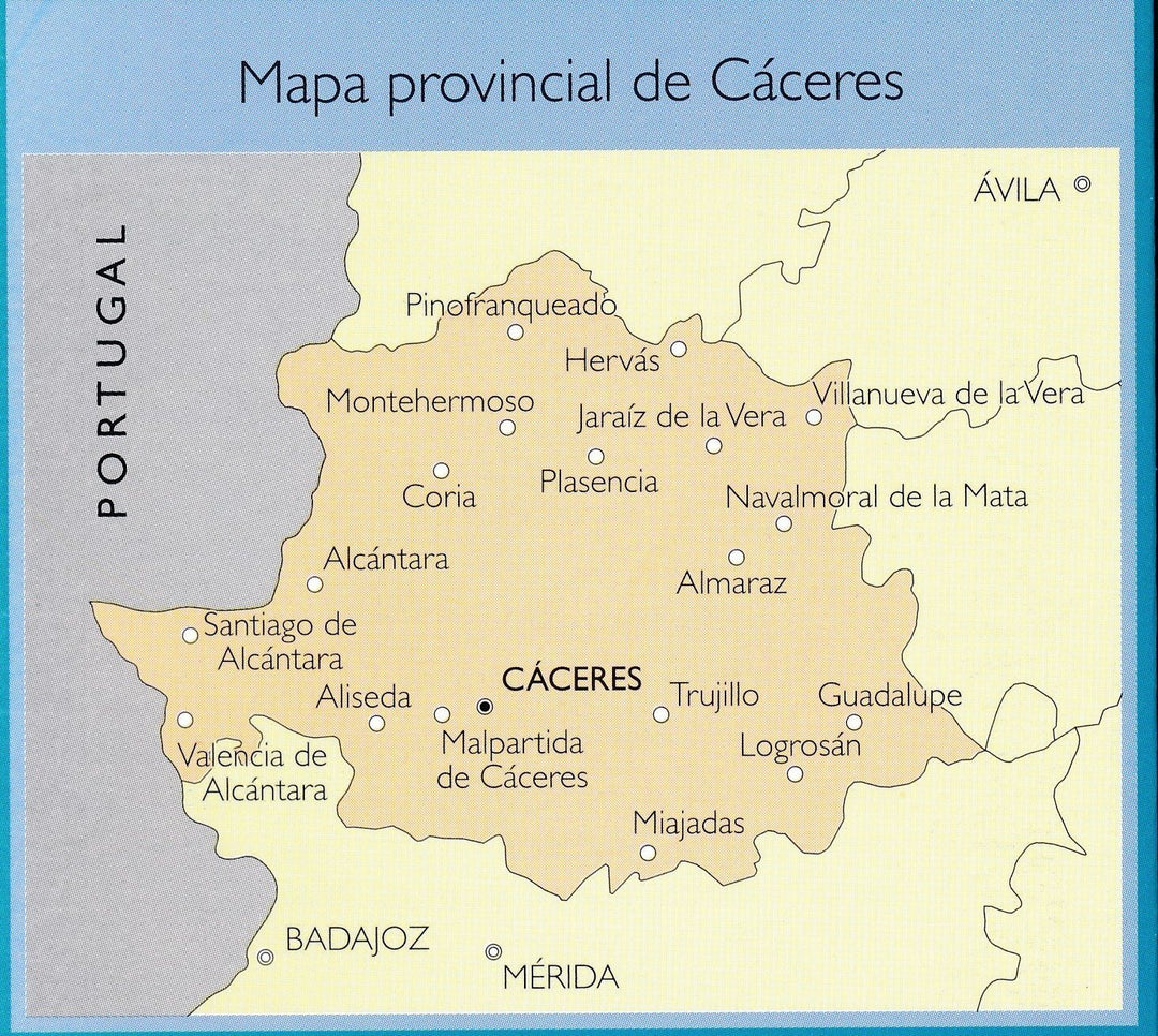 Carte routière provinciale - Cáceres (Estrémadure, Espagne), n° 11 | CNIG carte pliée CNIG 