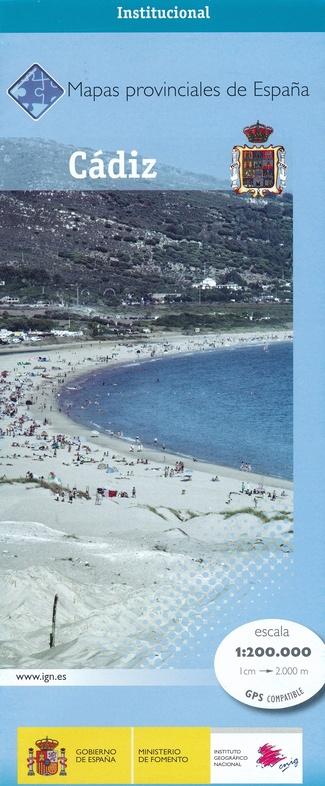 Carte routière provinciale n° 12 - Cadiz (Andalousie) | CNIG carte routière CNIG