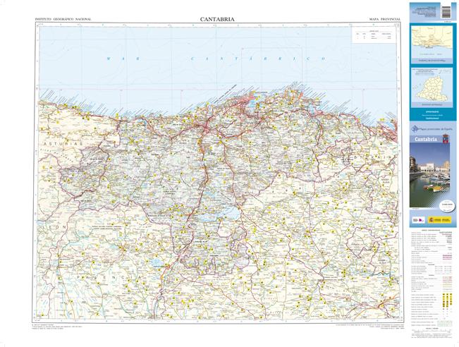 Carte routière provinciale n° 13 - Cantabrie (Espagne) | CNIG carte routière CNIG Default Title