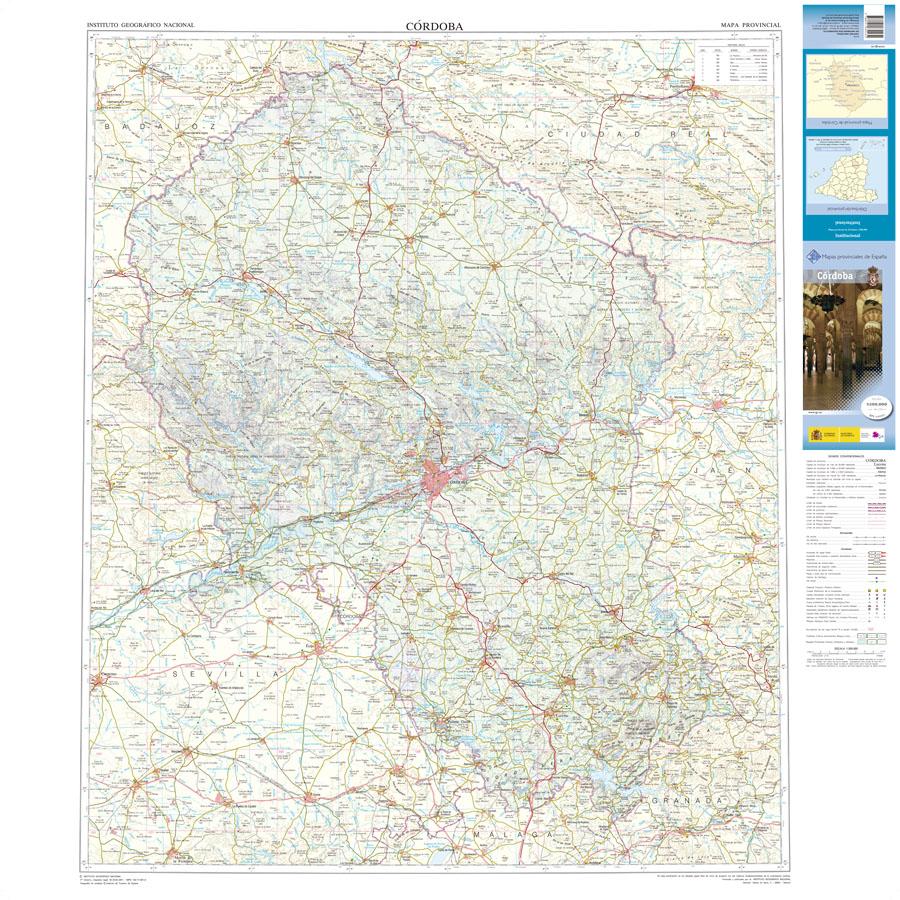 Carte routière provinciale n° 16 - Cordoue (Andalousie) | CNIG carte routière CNIG Default Title
