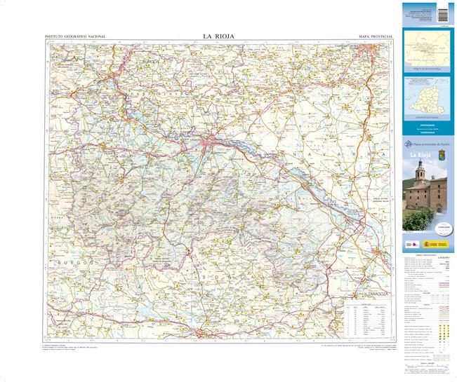 Carte routière provinciale n° 25 - La Rioja (Espagne) | CNIG carte routière CNIG Default Title
