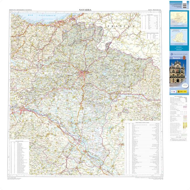 Carte routière provinciale - Navarre (Espagne), n° 33 | CNIG carte pliée CNIG 