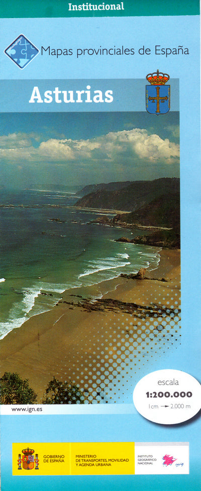 Carte routière provinciale n° 05 - Asturies (Espagne) | CNIG carte pliée CNIG 