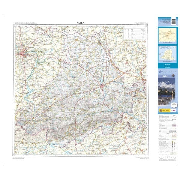 Carte routière provinciale n° 06 - Avila (Espagne) | CNIG carte pliée CNIG 