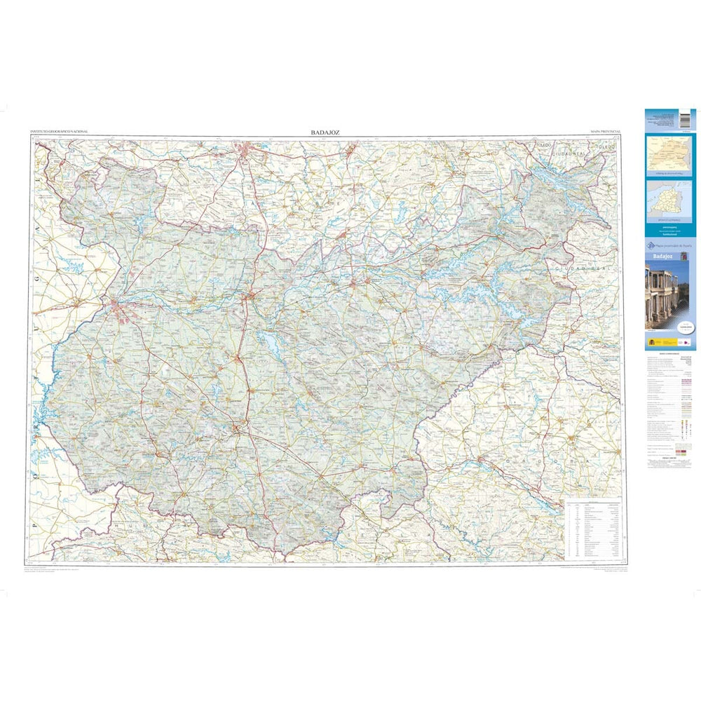 Carte routière provinciale n° 07 - Badajoz (Estrémadure, Espagne) | CNIG carte pliée CNIG 