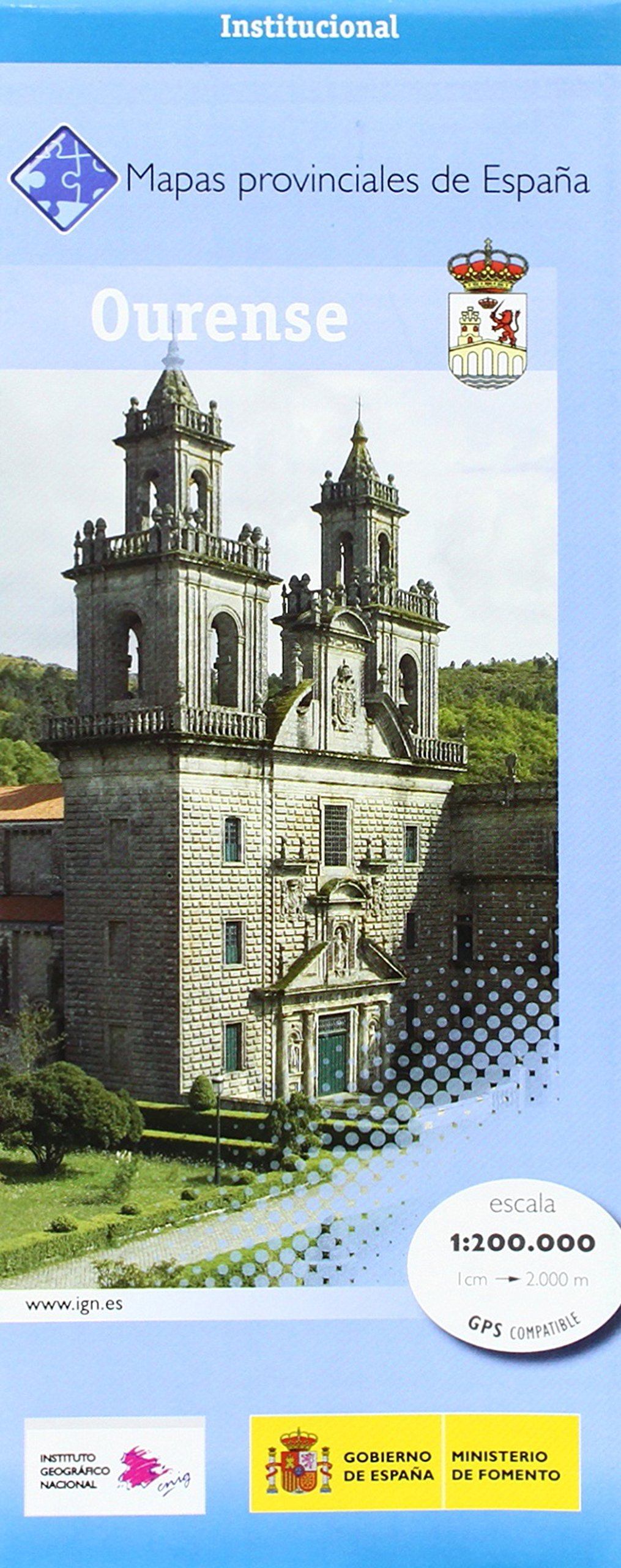 Carte routière provinciale n° 34 - Ourense (Galice, Espagne) | CNIG carte routière CNIG