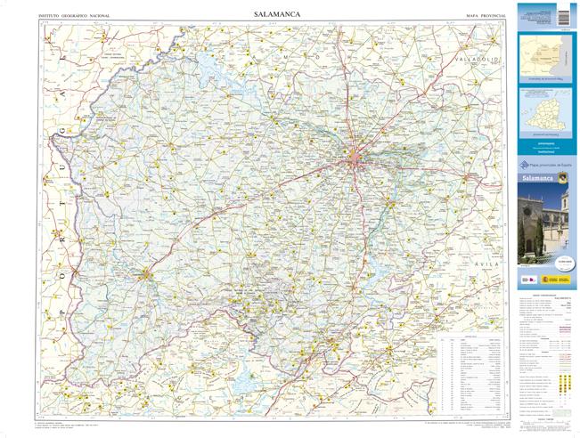 Carte routière provinciale n° 37 - Salamanque (Castille-et-Leon, Espagne) | CNIG carte routière CNIG Default Title
