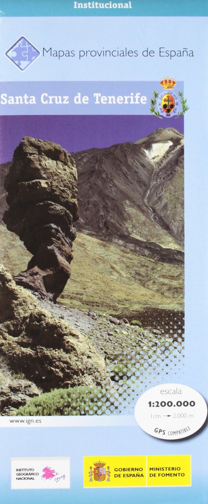 Carte routière provinciale n° 38 - Santa Cruz de Tenerife (Tenerife, îles Canaries) | CNIG carte routière CNIG