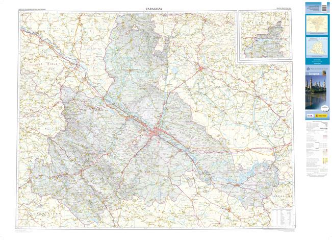 Carte routière provinciale - Saragosse (Aragon, Espagne), n° 48 | CNIG carte pliée CNIG 