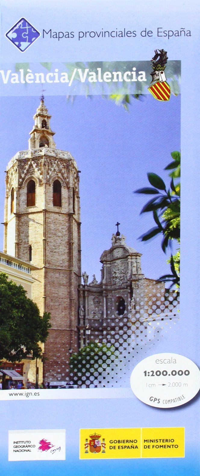 Carte routière provinciale n° 45 - Valence (Communauté Valencienne, Espagne) | CNIG carte routière CNIG