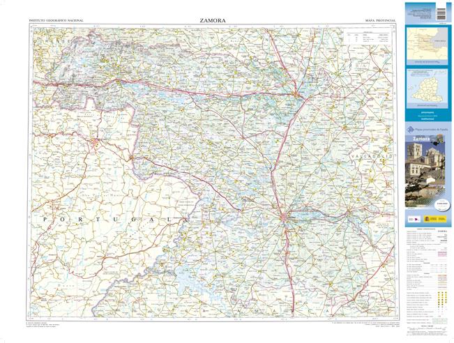 Carte routière provinciale n° 47 - Zamora (Castille-et-Leon, Espagne) | CNIG carte routière CNIG Default Title