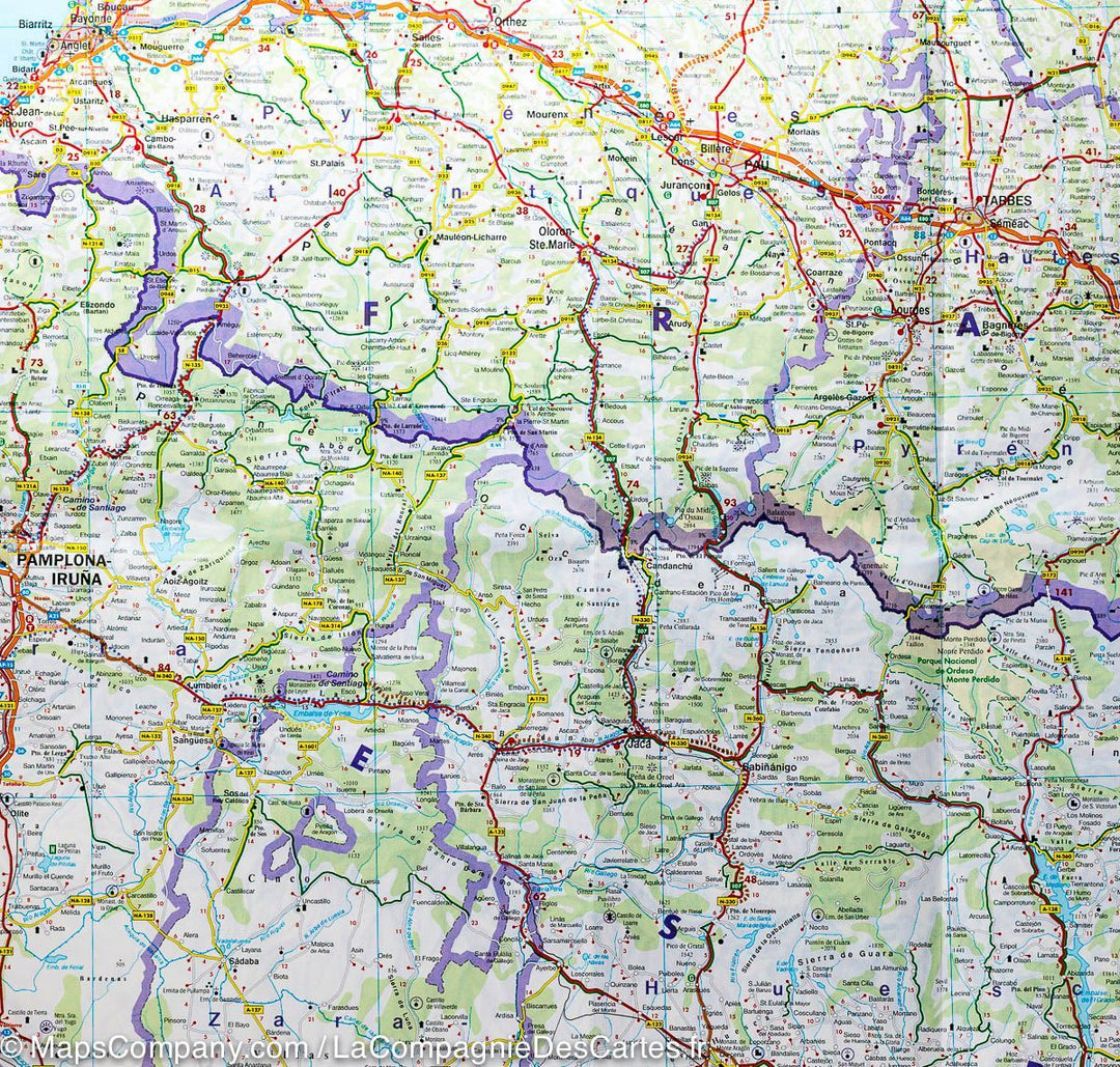 Carte routière - Pyrénées (France, Espagne, Andorre) | Freytag & Berndt carte pliée Freytag & Berndt 