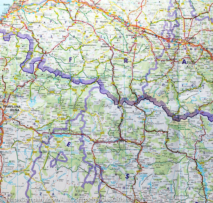 Carte routière - Pyrénées (France, Espagne, Andorre) | Freytag & Berndt carte pliée Freytag & Berndt 