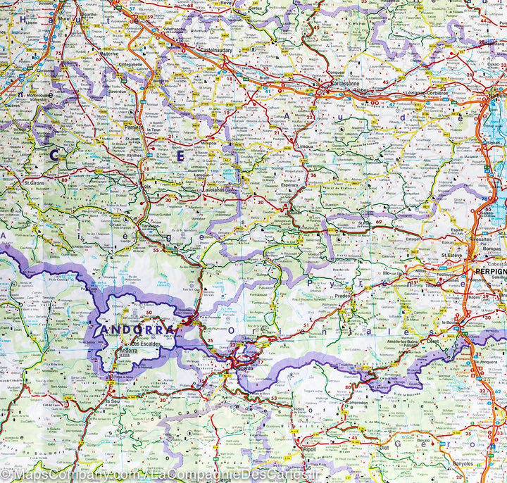 Carte routière - Pyrénées (France, Espagne, Andorre) | Freytag & Berndt carte pliée Freytag & Berndt 