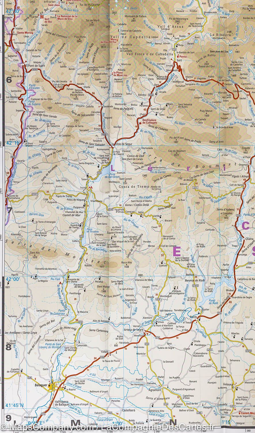 Carte routière - Pyrénées | Reise Know How carte routière Reise Know-How