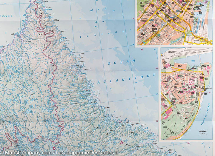 Carte routière - Québec | IGN carte pliée IGN 