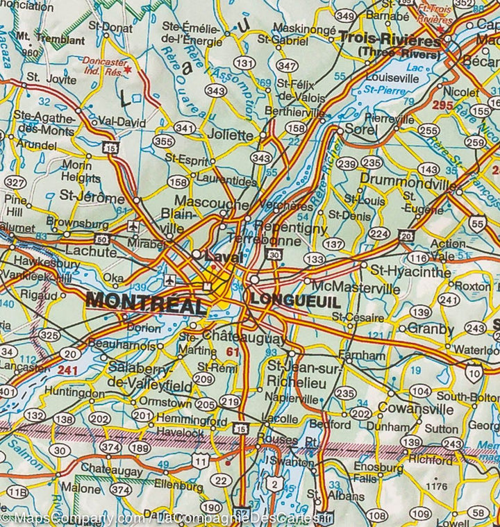Carte routière - Québec | IGN carte pliée IGN 