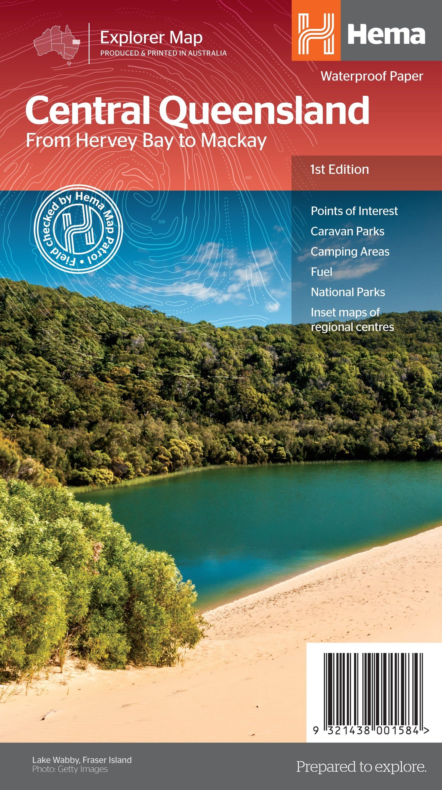 Carte routière - Queensland Central (Australie) | Hema Maps carte routière Hema Maps