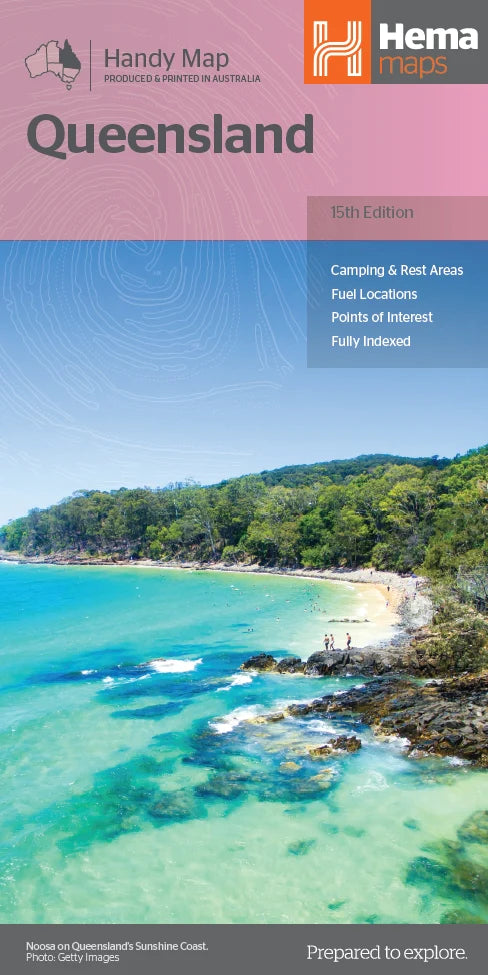 Carte routière - Queensland | Hema Maps - Handy map carte pliée Hema Maps 