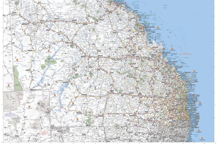 Carte routière - Queensland | Hema Maps - Handy map carte routière Hema Maps