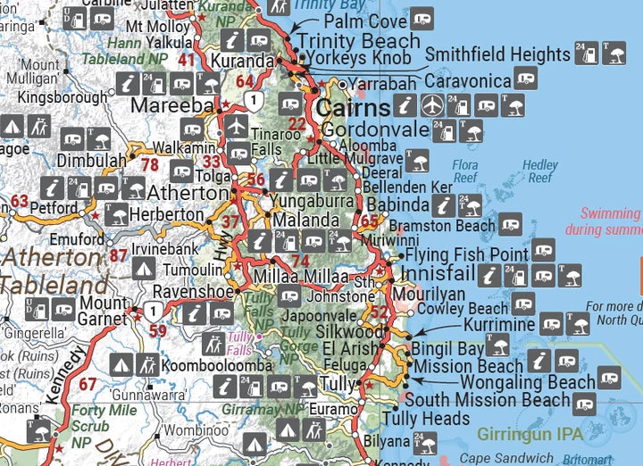 Carte routière - Queensland | Hema Maps - Handy map carte routière Hema Maps