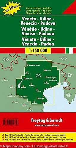 Carte routière - Région de Venise & Padoue (Italie) | Freytag & Berndt carte routière Freytag & Berndt