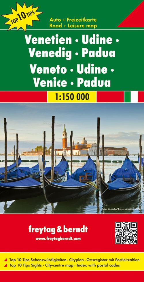 Carte routière - Région de Venise & Padoue (Italie) | Freytag & Berndt carte routière Freytag & Berndt