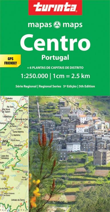 Carte routière régionale n° 2 - Portugal Central | Turinta carte pliée Turinta 