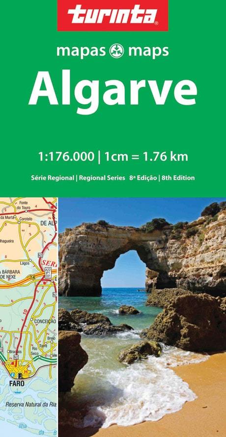 Carte routière régionale n° 5 - Algarve (Portugal Sud) | Turinta carte routière Turinta