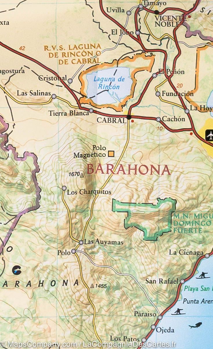 Carte routière - République Dominicaine | National Geographic carte routière National Geographic