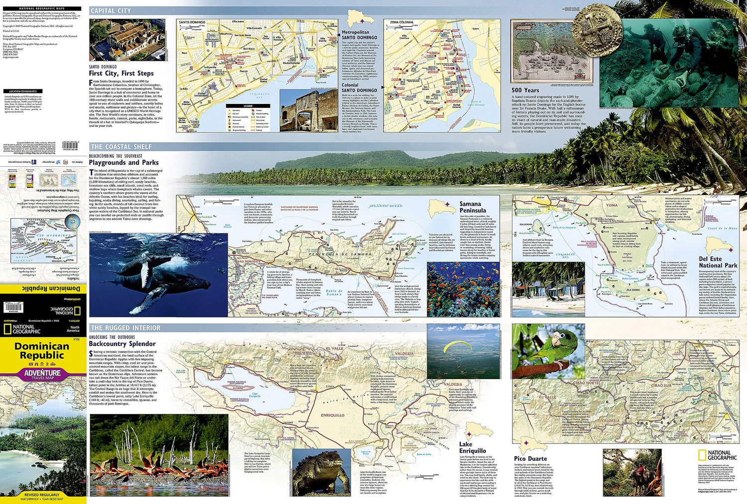 Carte routière - République Dominicaine | National Geographic carte routière National Geographic