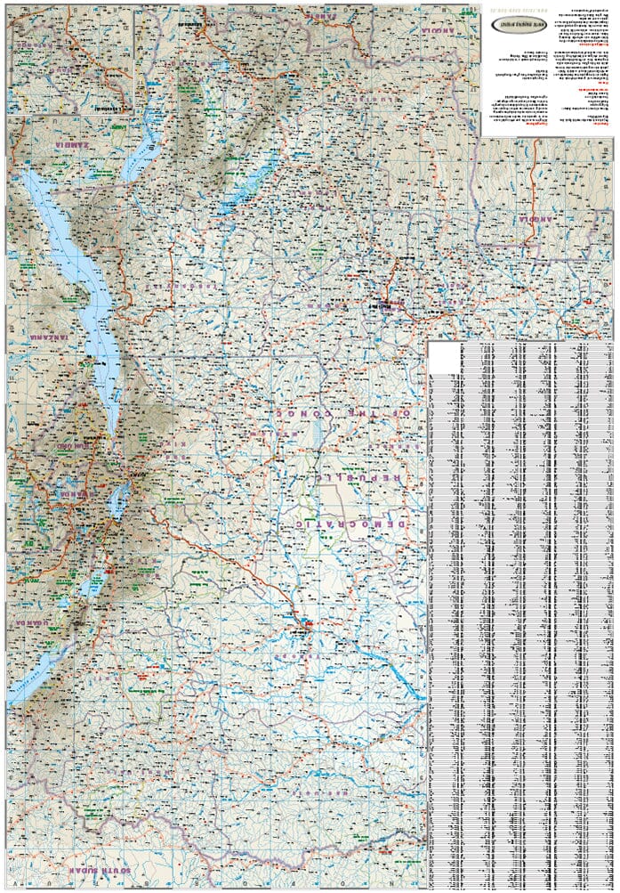 Carte routière - République du Congo & République Démocratique du Congo | Reise Know How carte routière Reise Know-How