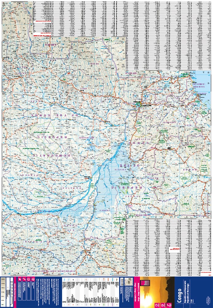 Carte routière - République du Congo & République Démocratique du Congo | Reise Know How carte pliée Reise Know-How 