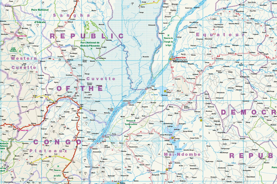 Carte routière - République du Congo & République Démocratique du Congo | Reise Know How carte pliée Reise Know-How 