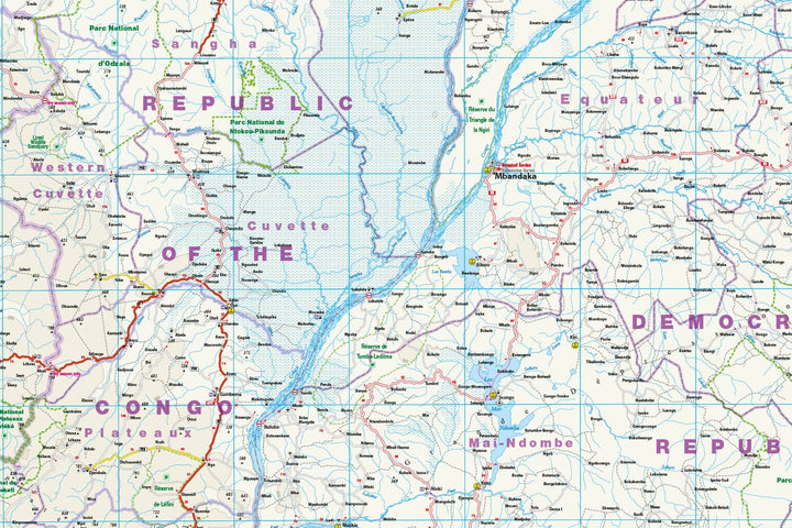 Carte routière - République du Congo & République Démocratique du Congo | Reise Know How carte pliée Reise Know-How 