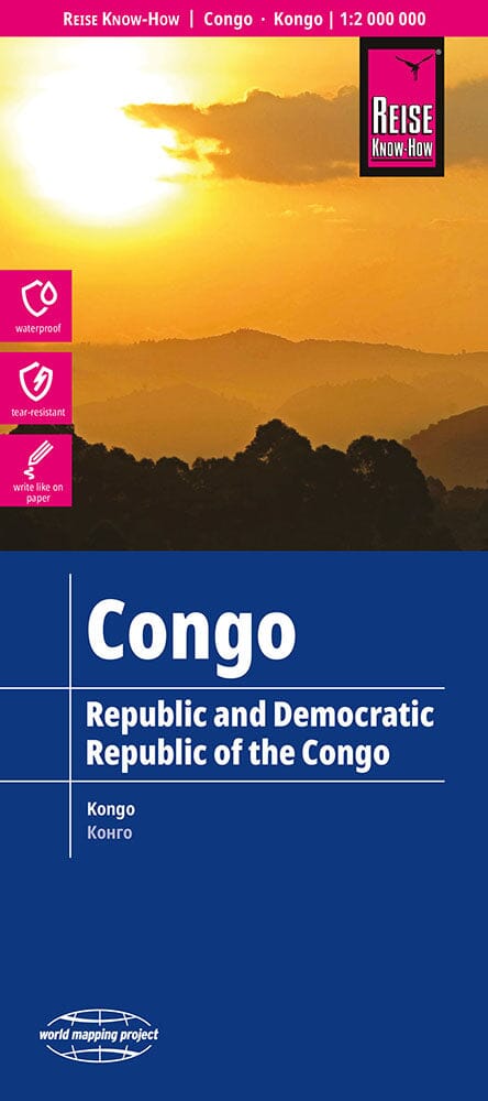 Carte routière - République du Congo & République Démocratique du Congo | Reise Know How carte routière Reise Know-How